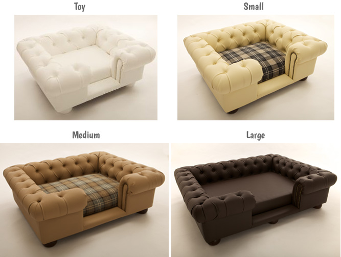 Balmoral luxury dog sofa sizes