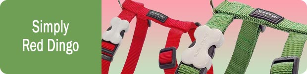 Plain Red Dingo Dog Harnesses