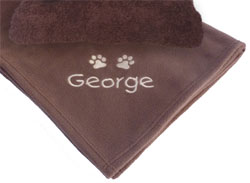 dog blanket and towel gift set