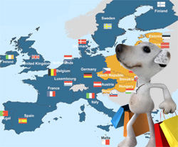 Europe delivery at D for Dog
