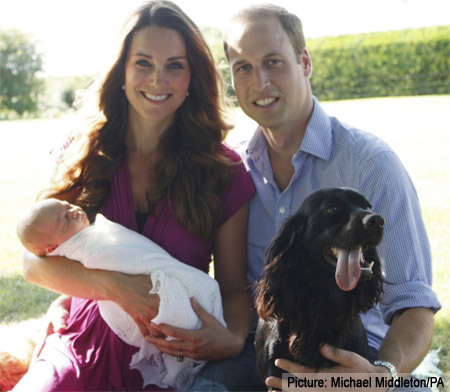 First Photo of Prince George & Lupo The Dog