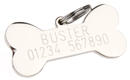 K9 Bone Shaped Dog Tag Engraving