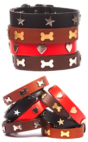 leather dog collars studded