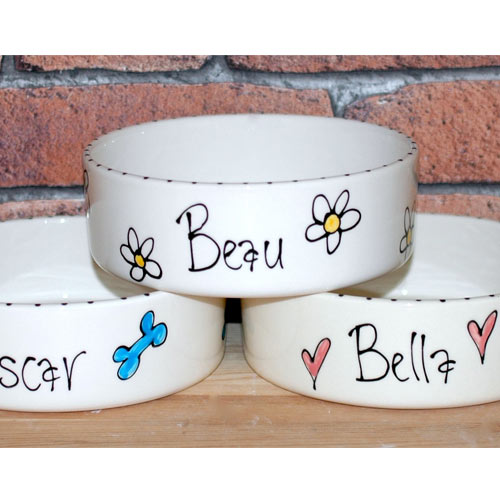 ceramic dog bowls