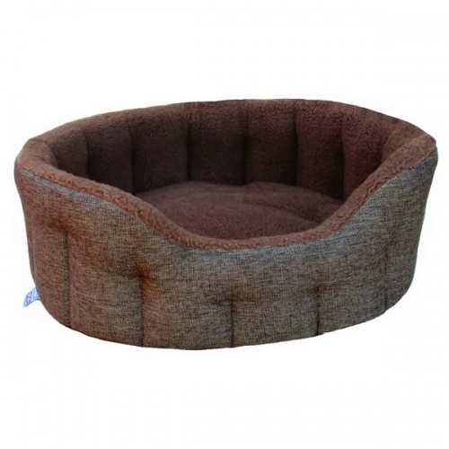 P&L Oval Softee Fleece Lined Dog Bed
