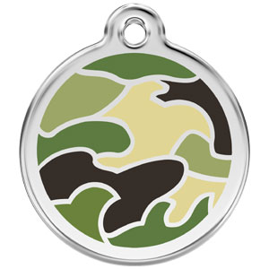 Medium Dog ID Tag - Camouflage