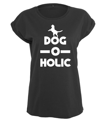Women's Slogan Slouch Top - Dog-O-Holic