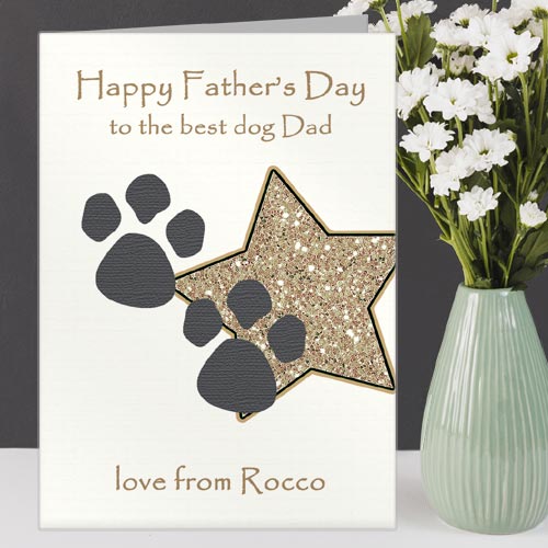 Personalised Father's Day Card from the Dog
