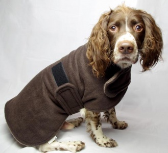 warm dry microfibre towelling dog drying coat