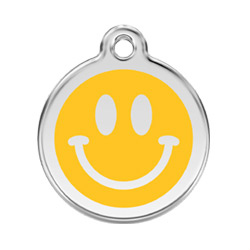 Small Dog ID Tag - Smiley Face