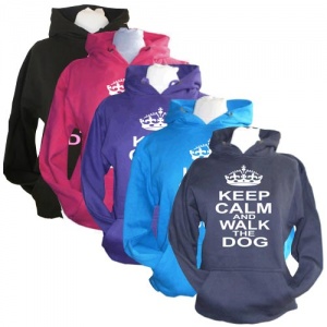 hoodie keep calm and walk the dog