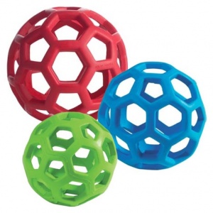 flexible rubber honeycomb dog ball