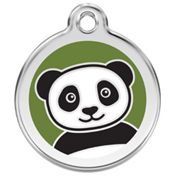 Large Dog ID Tag - Panda