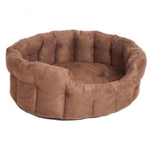 Oval Softee Dog Bed With Memory Foam Base
