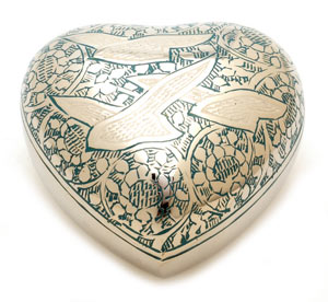 Keepsake Urn Althorp Blue Heart