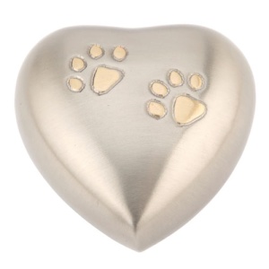 Pet Keepsake Urn Chertsey Pewter Heart