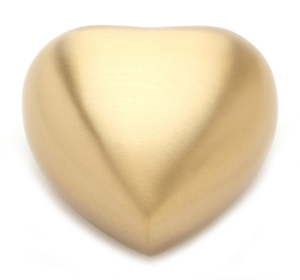 Keepsake Urn Classic Brass Heart