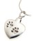 Pet Urn Necklace Mayfair Indented Paw