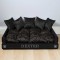 Cushions: Black Velvet