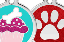 Glitter Pet Tags