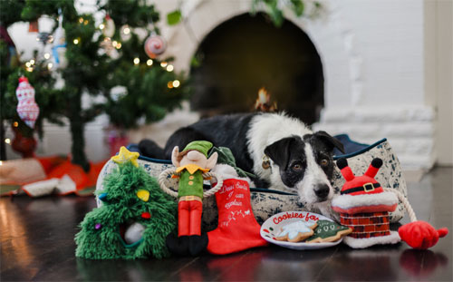 Christmas dog toys by PLAY