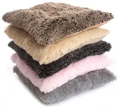 Luxury shaggy dog cushion