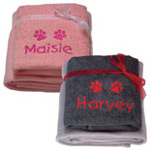 Dog Towel and Blanket Gift Set
