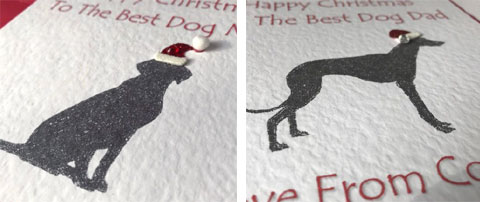 Best Dog Mum Christmas Card & Best Dog Dad Christmas Cards