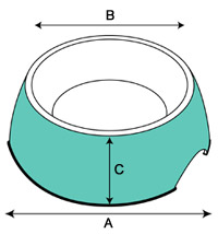 FuzzYard dog bowl measurements