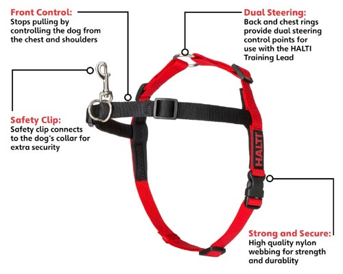 Halti Training 'stop puling' dog harness - features