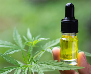 Huile de CBD en bouteille