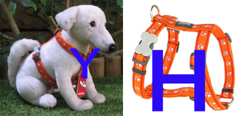 Red Dingo H-shaped Y-shaped Dog Harness
