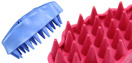 Rubber dog brush - Curry Brush, Zoom Groom