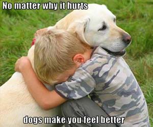 dogs make you feel better