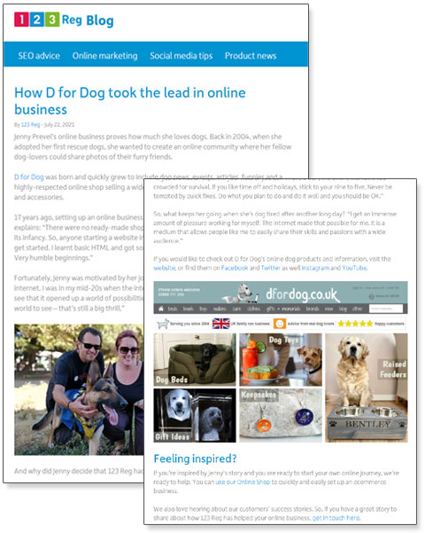 123 Reg How D for Dog took the lead in online business