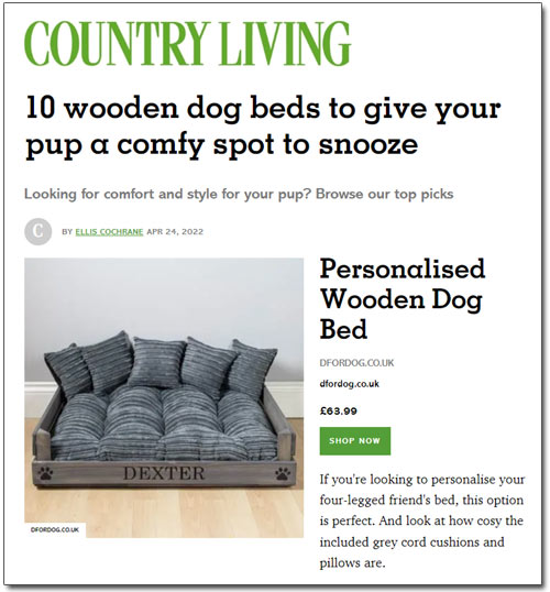 Wooden dog beds