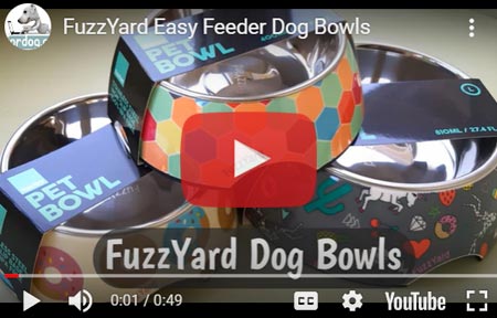 FuzzYard stainless steel dog bowls