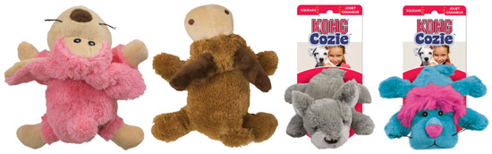 KONG Cozie plush dog toys