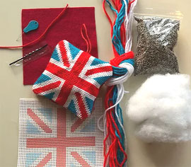 Mini tapestry kit contents