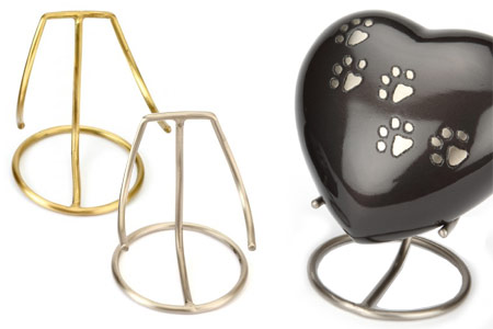 Large Heart Pet Urn on stand