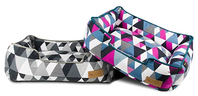 PLAY Mosaic bolster lounge dog beds