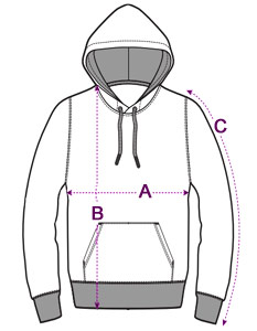 Dog lover hoodie size guide