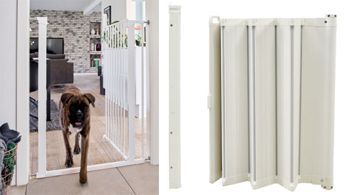 Swing versus retractable dog gate