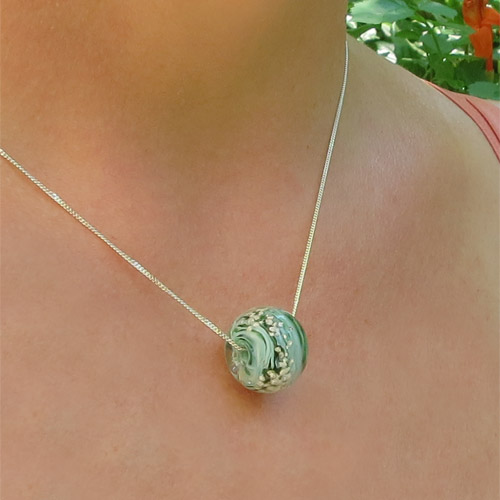 Memory Ashes in Glass Round Necklace