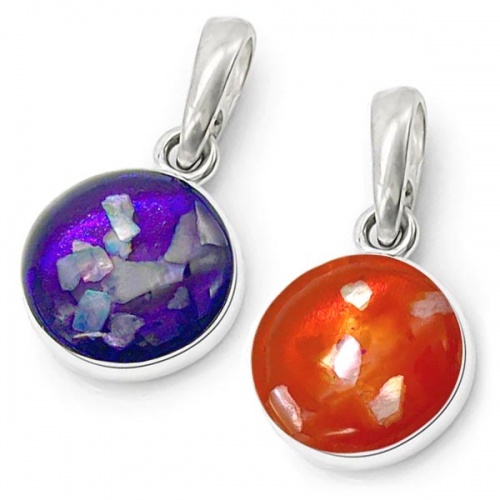 Aura-Star Ashes Necklace - Round Pendant
