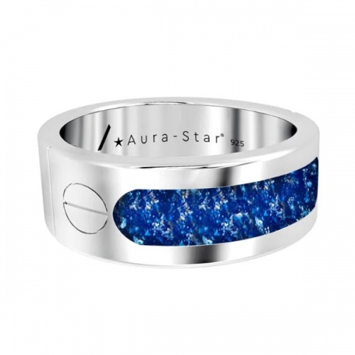 Aura-Star Unisex Cremation Ashes Ring