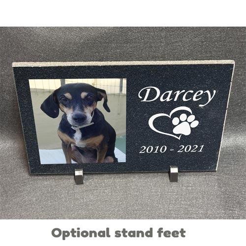 Granite Pet Memorial Photo Plaque