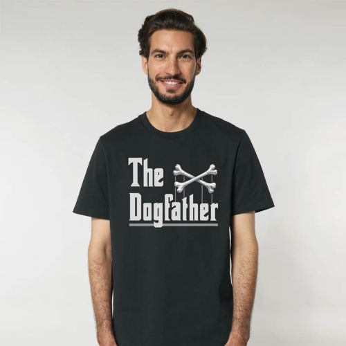 The Dogfather T-Shirt | Slogan Top for Dog Dad | UK