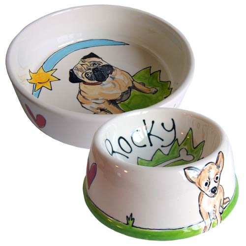 bespoke dog bowls
