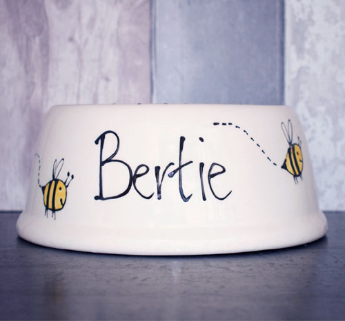 Personalised Dog Bowl - Bumble Bee